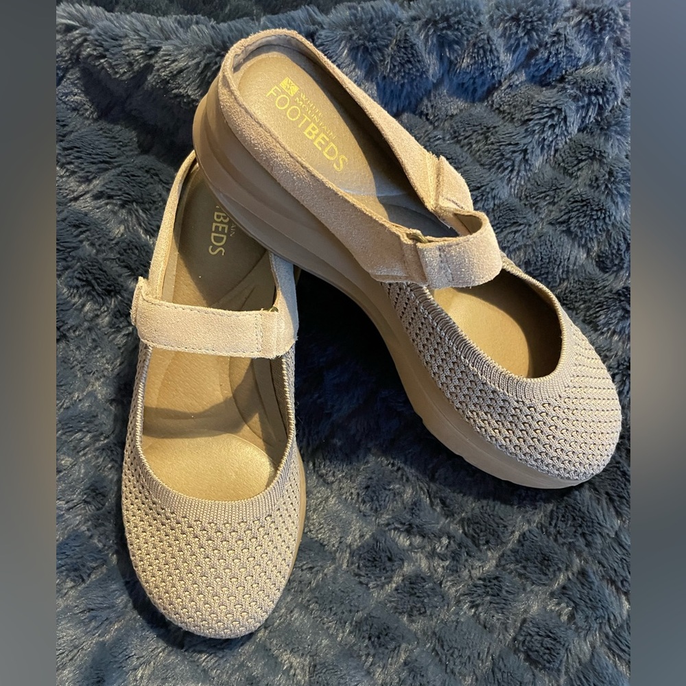 Fearless Clog Mules Beige 8.5